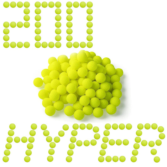 YTSWELE Nerf Hyper neon-yellow rounds pack for high-visibility gameplay.