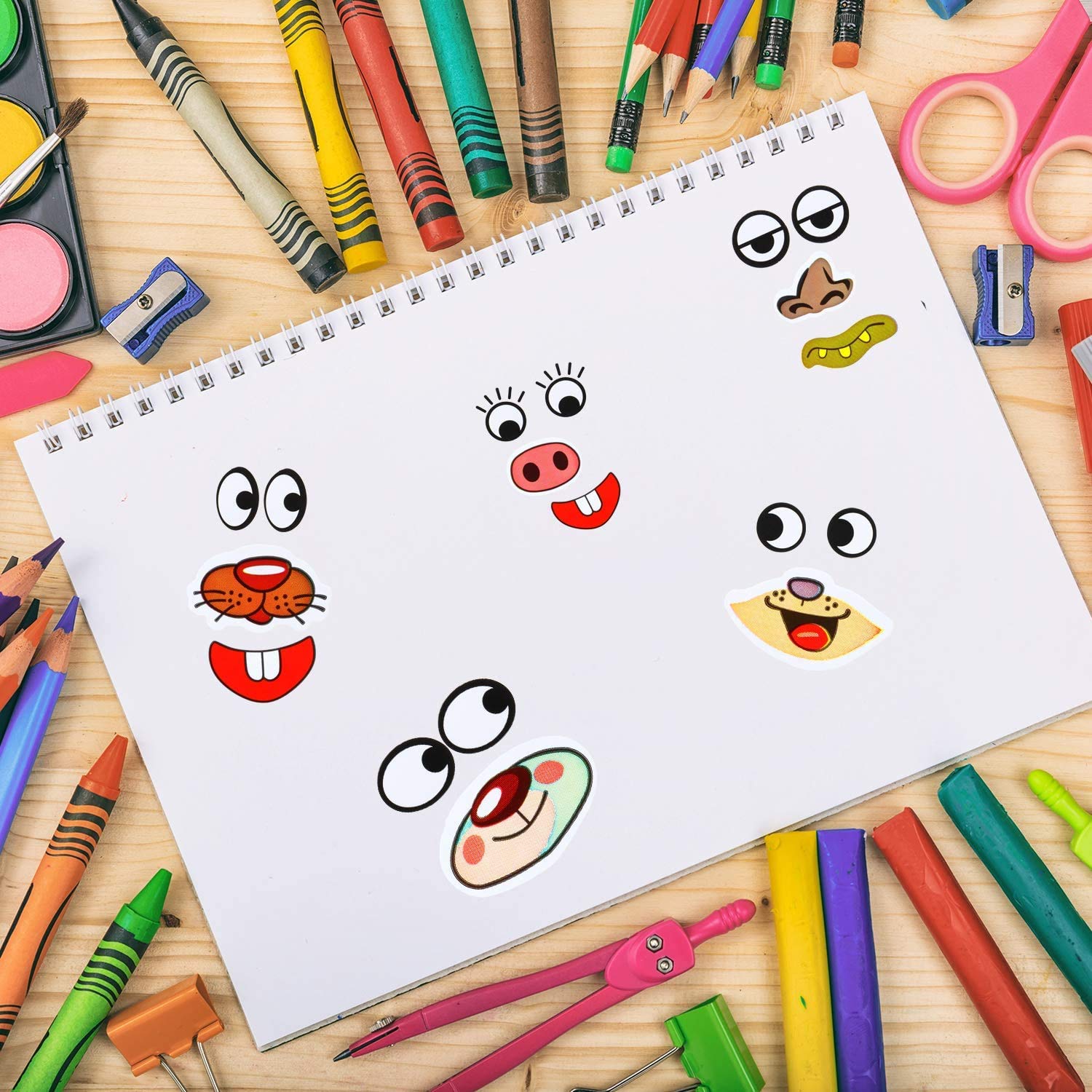 YTYKINOY mini sticker sheets ideal for notebooks and coloring books