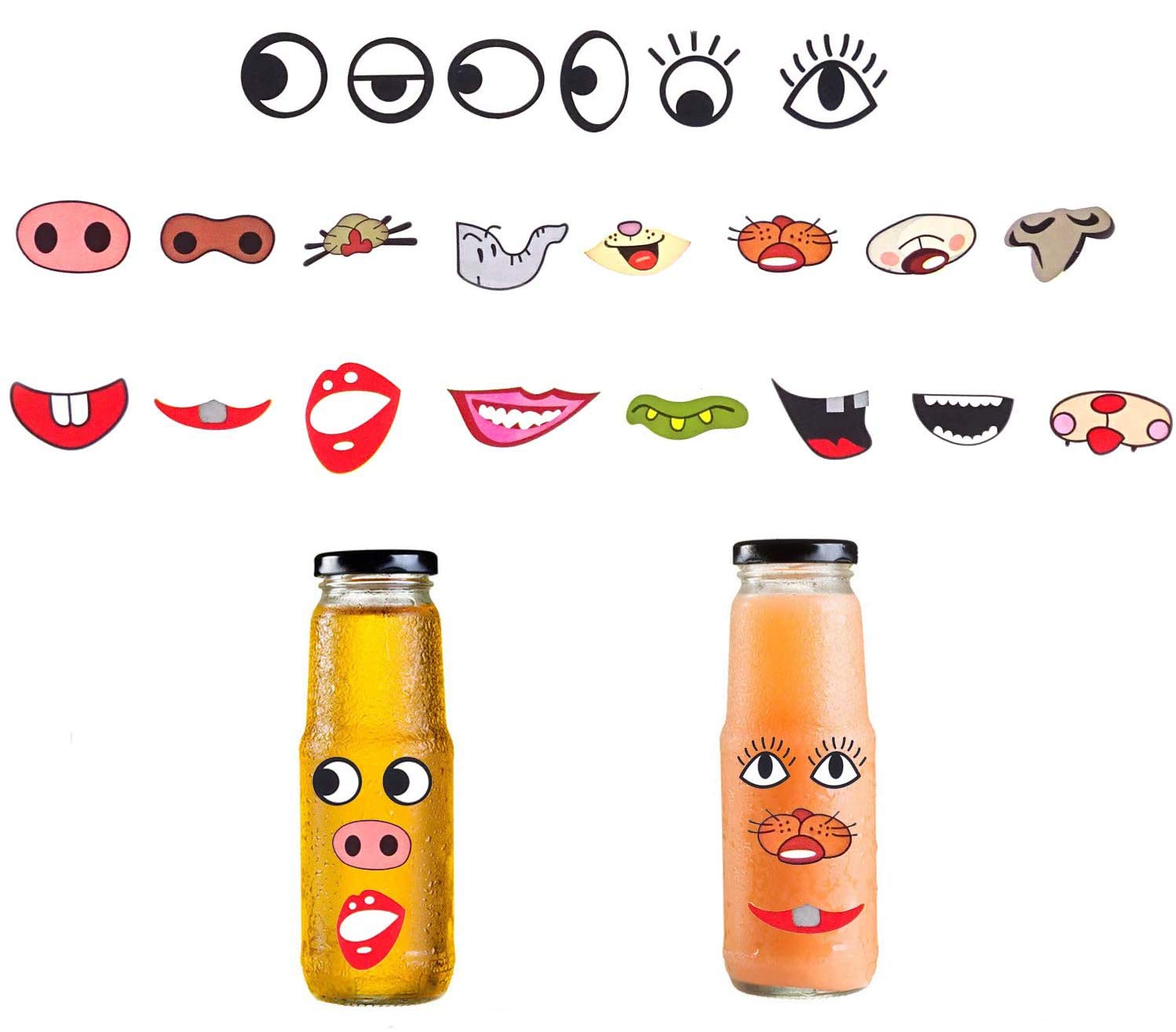 YTYKINOY nose stickers in varied shapes for cute accents