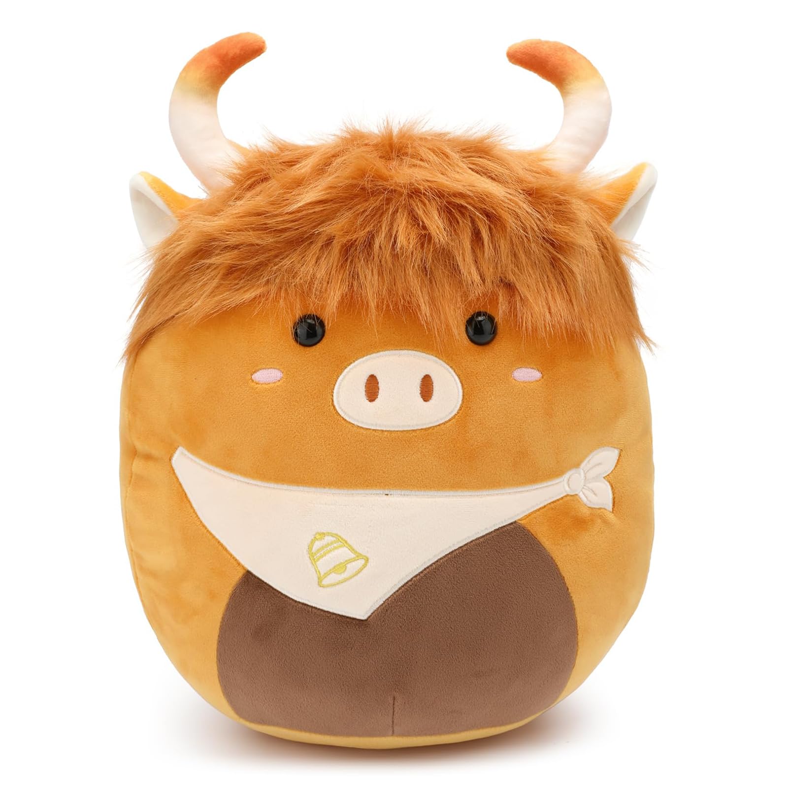 Yytoyshop Highland Cows plush pillow front view, cozy daily cuddles.