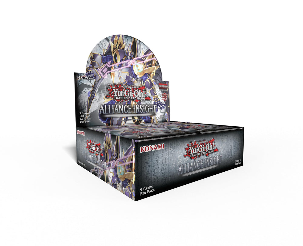 Yu-Gi-Oh! Alliance Insight Display 24 front view highlights fresh cards for players.