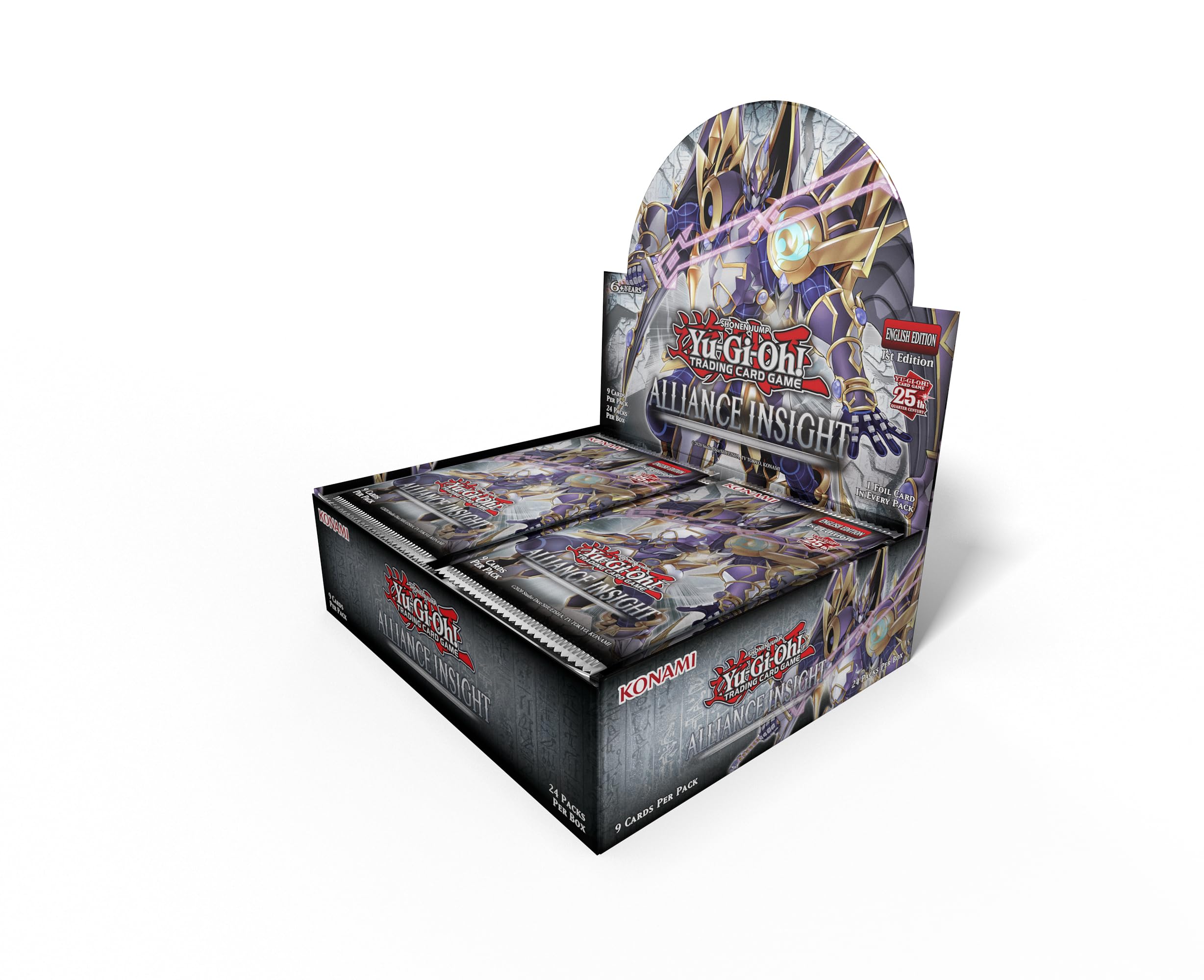 Yu-Gi-Oh! Alliance Insight Display contents show a 101-card booster set.