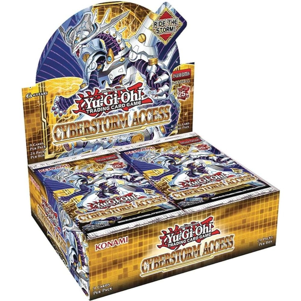 Yu-Gi-Oh! Cyberstorm Access Booster pack display highlighting potential card picks
