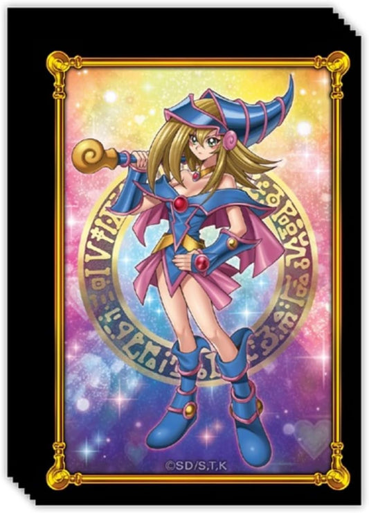 Yu-Gi-Oh! Dark Magician Girl sleeves front view with vibrant artwork and card protection.