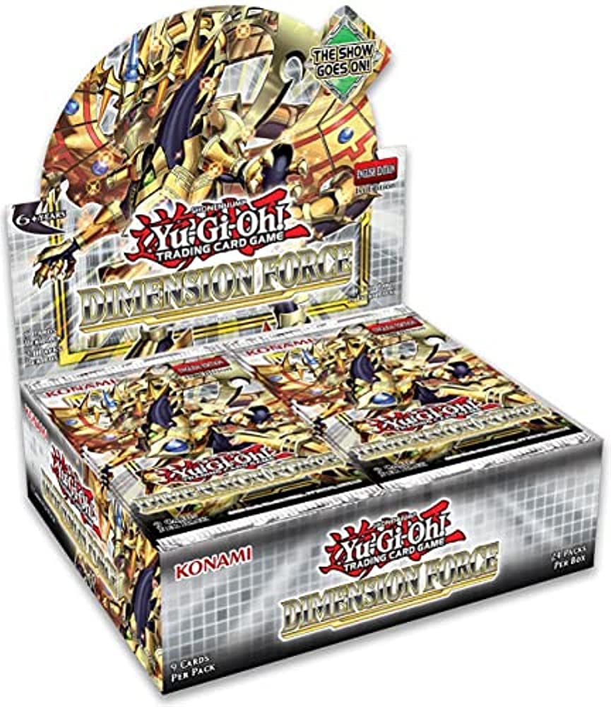 Yu-Gi-Oh Dimension Force booster box sealed, ideal for starting a new deck and collection