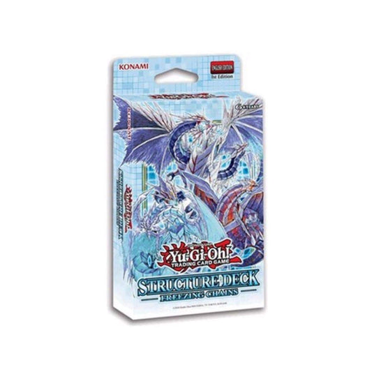 Yu-Gi-Oh Freezing Chains Structure Deck cover with 46-card preconstructed deck for quick duels