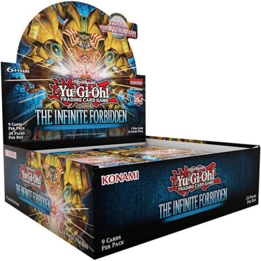 Yu-Gi-Oh! Infinite Forbidden booster box front view for collectible display and trading