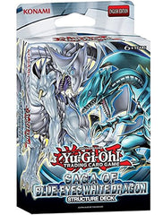 Yu-Gi-Oh! Saga Blue-Eyes deck cover image highlights the iconic Blue-Eyes White Dragon for dynamic duels.