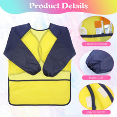 Yuanan smock with adjustable neck closure for a snug fit as children grow