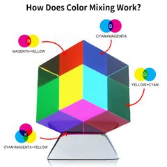 YuanDian acrylic cube with light refraction for captivating visuals
