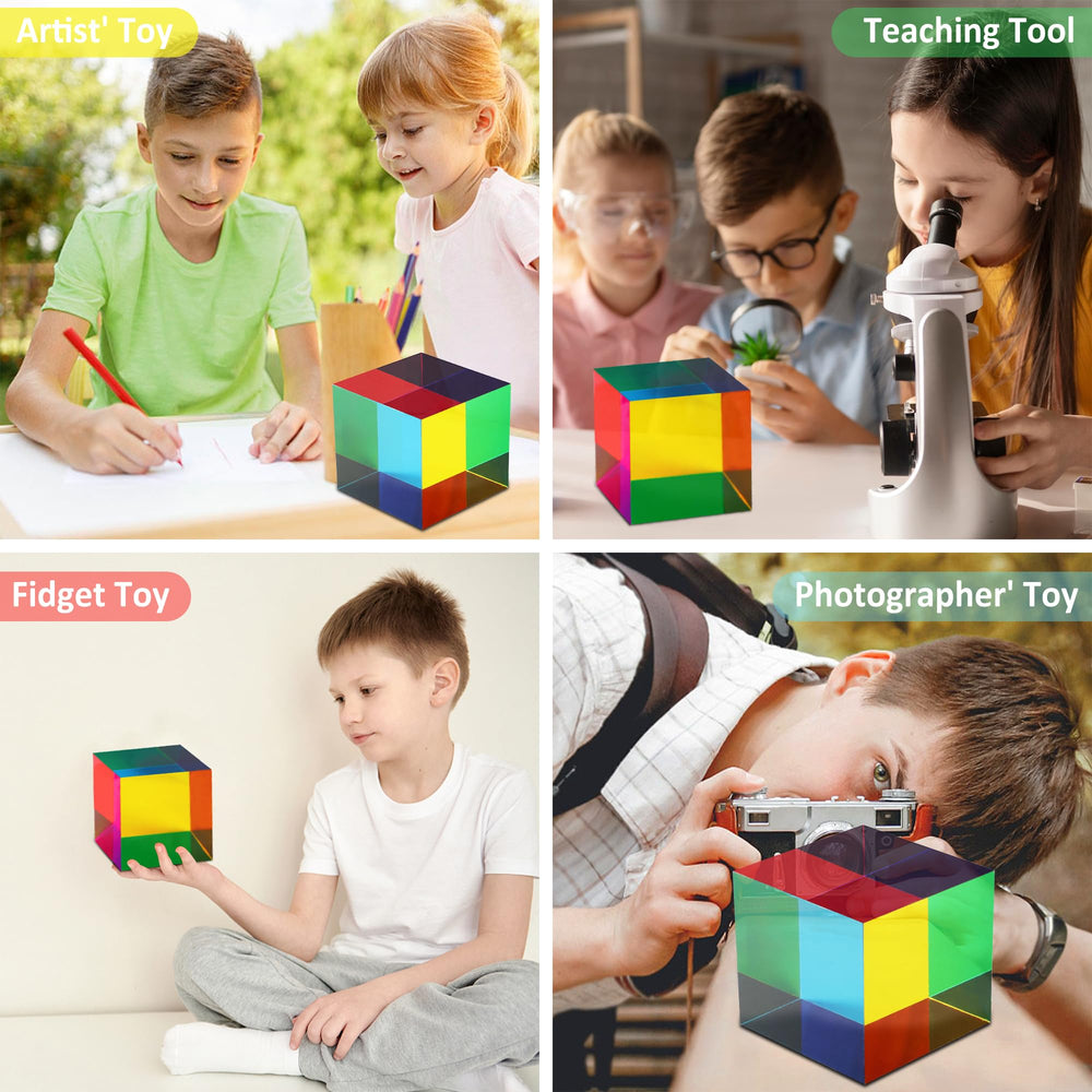 YuanDian CMY Cube transparent acrylic finish resists scratches for long-lasting use
