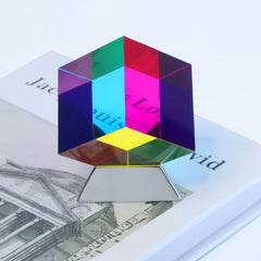 YuanDian desk decor CMY cube adds a modern vibe to your workspace
