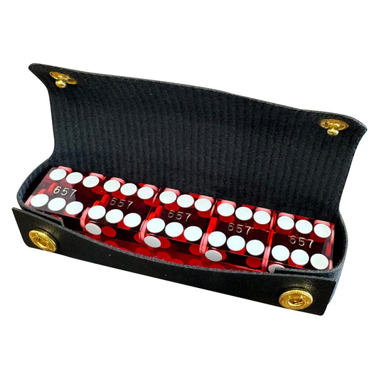 Yuanhe 19mm razor-edge dice shown with close-up of precision design for fair gameplay.