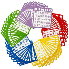 Yuanhe 50 bingo cards in mixed colors for classroom and party games
