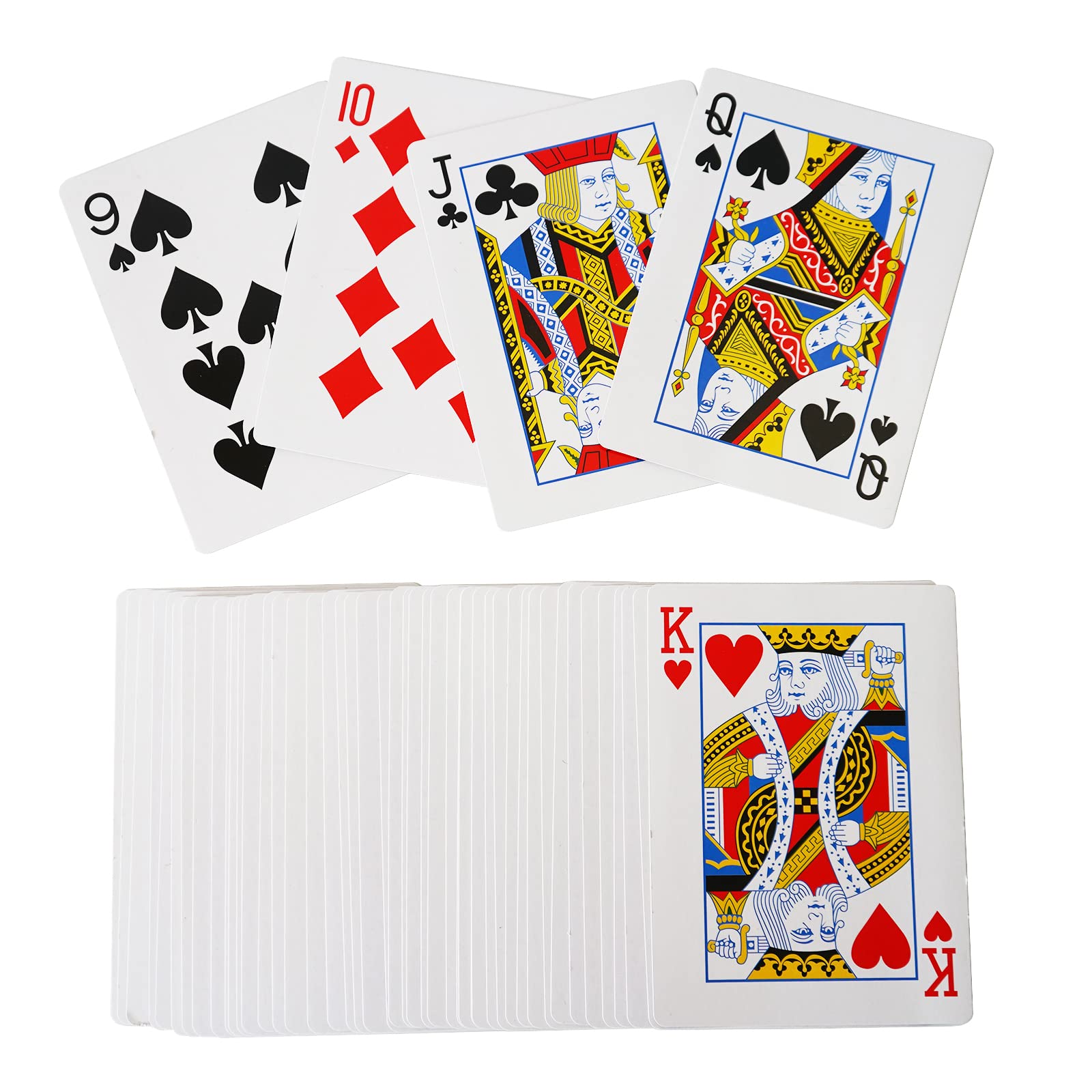 Yuanhe 52-card deck with jokers featuring vibrant designs