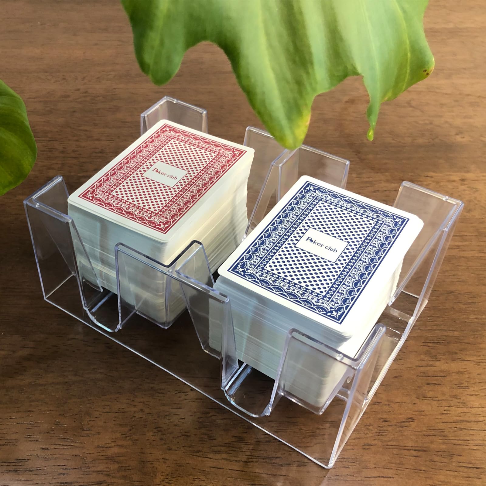 Yuanhe 6-deck canasta tray bottom view demonstrates compact footprint