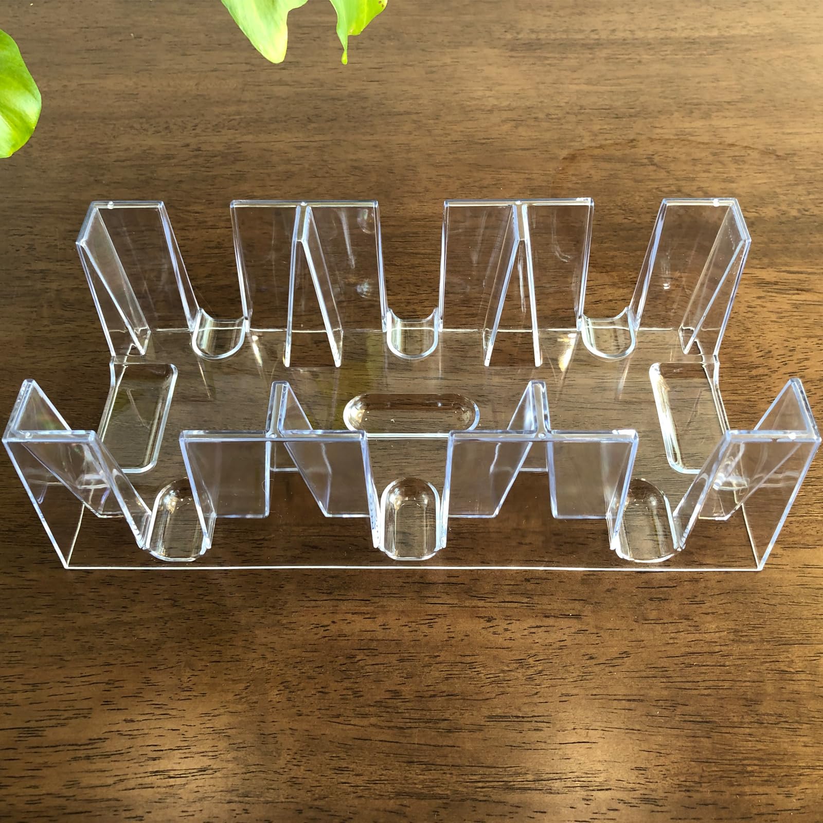 Yuanhe 9-deck clear canasta tray compact organization improves game setup