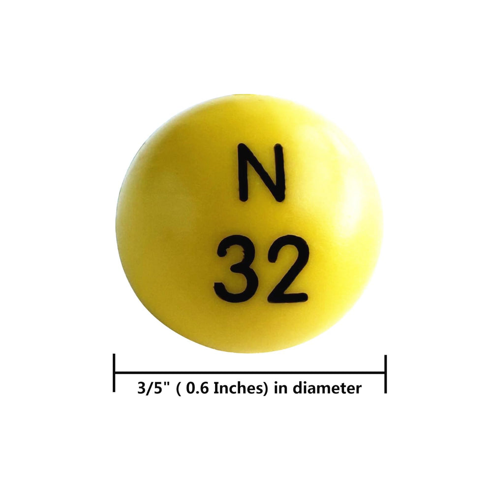 Yuanhe white bingo ball with large BINGO print for readability.