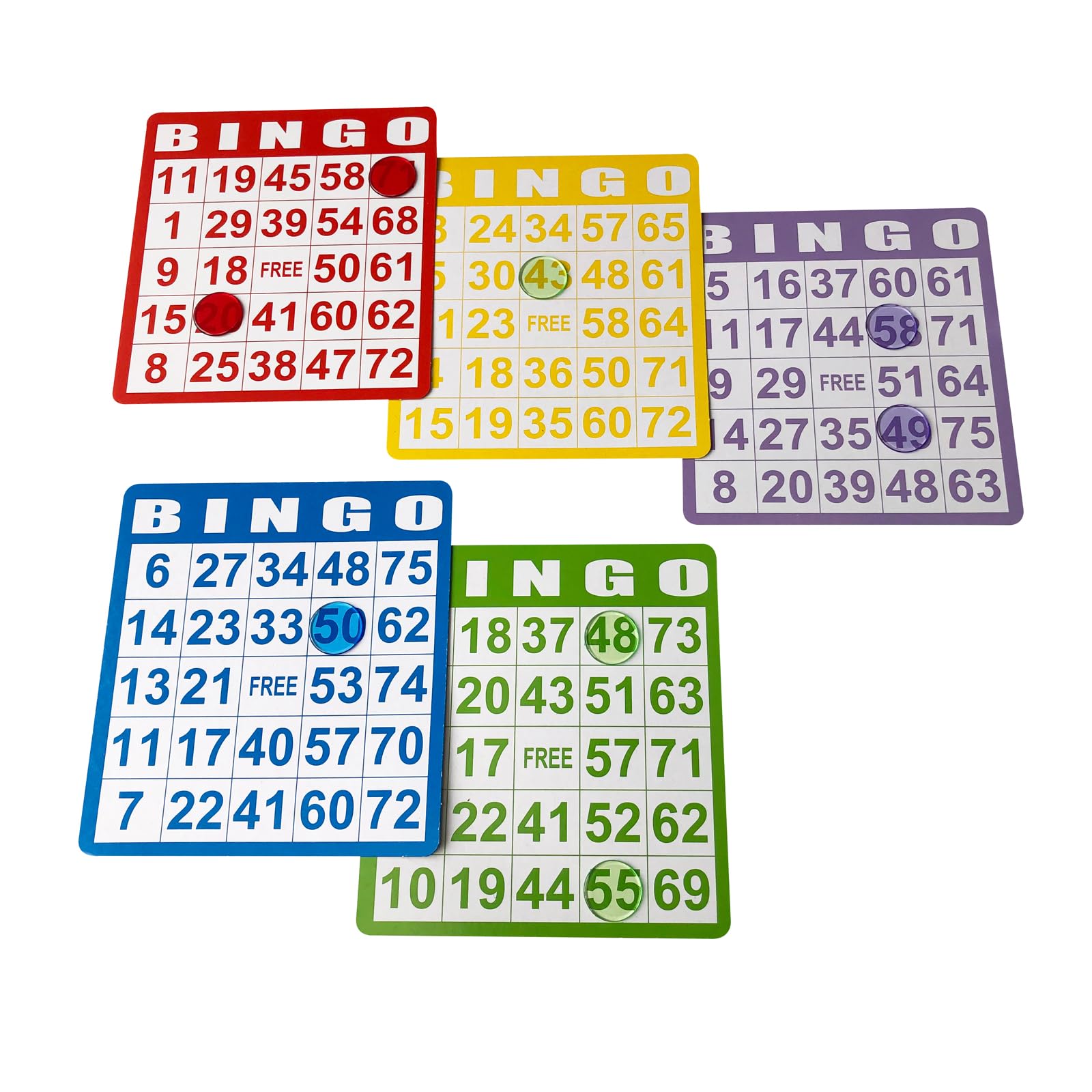 Yuanhe bingo cards with bold numbers improve visibility during play