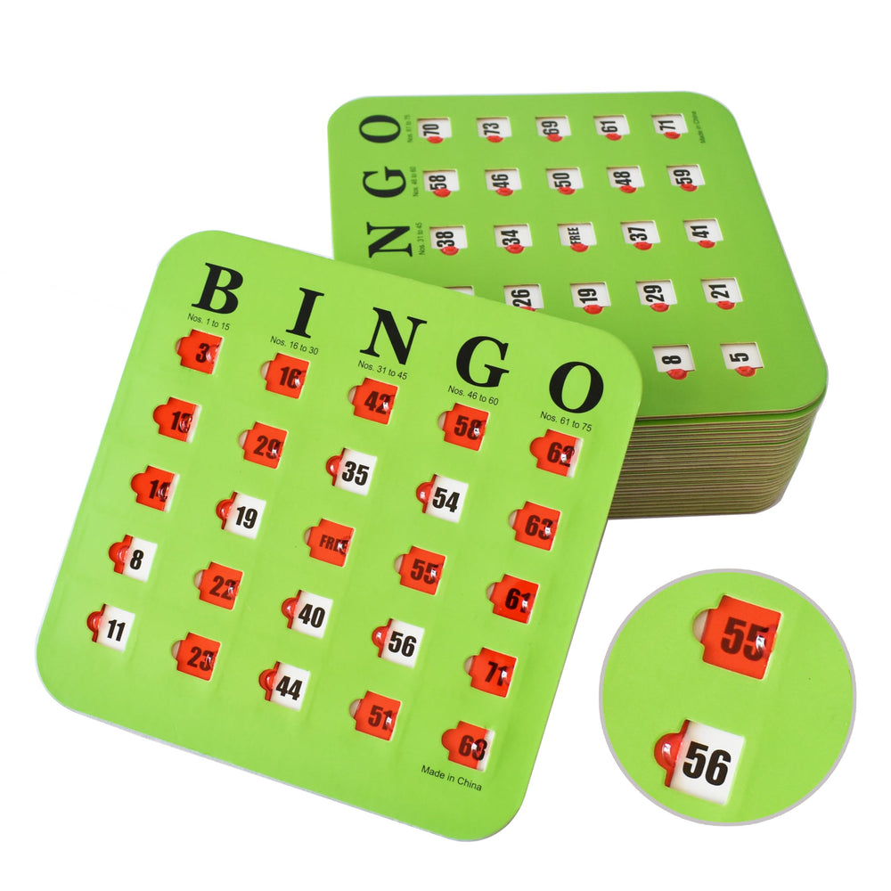 Large font Yuanhe bingo cards for easy reading by all ages