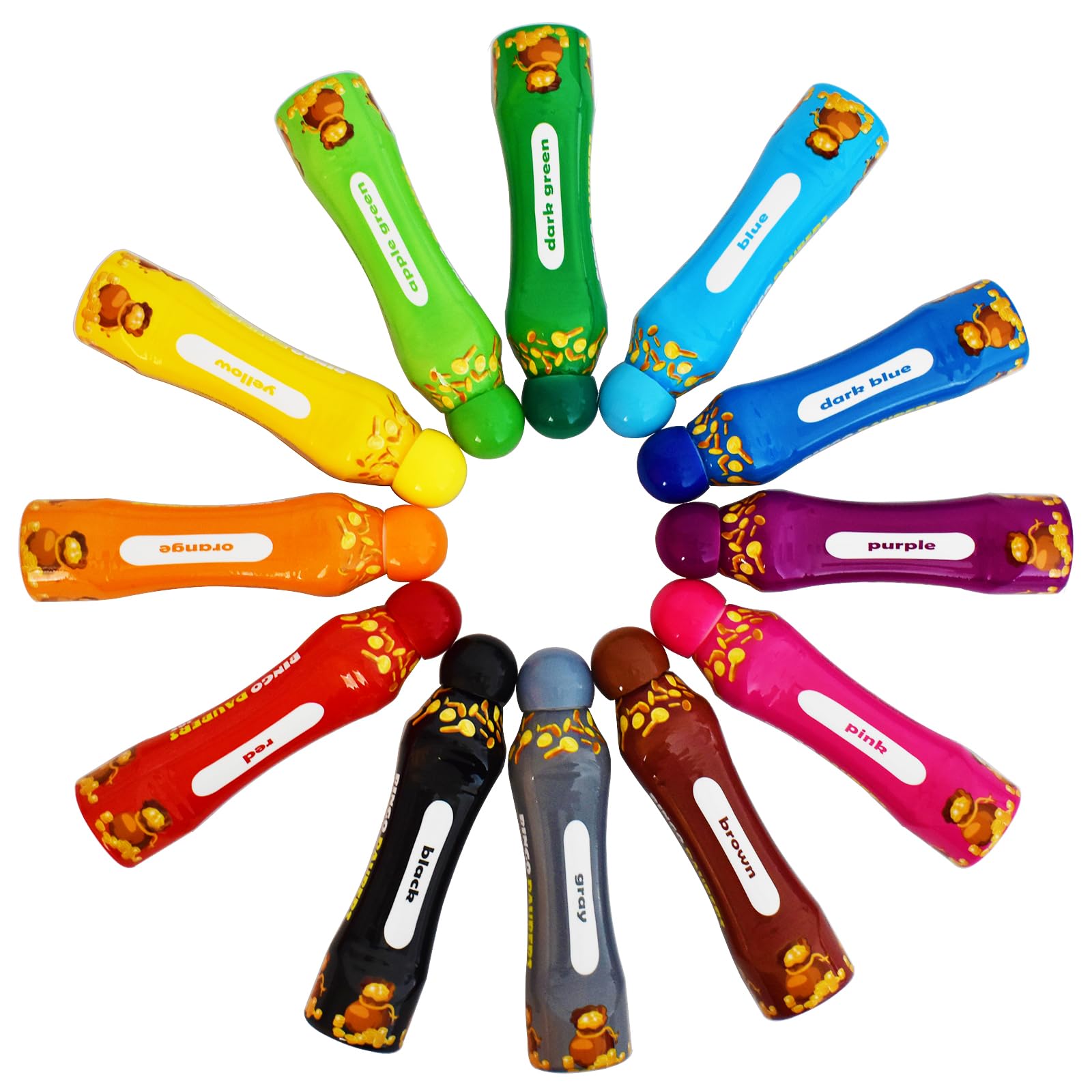 Yuanhe Bingo Daubers with 88 ml capacity for long coloring sessions.