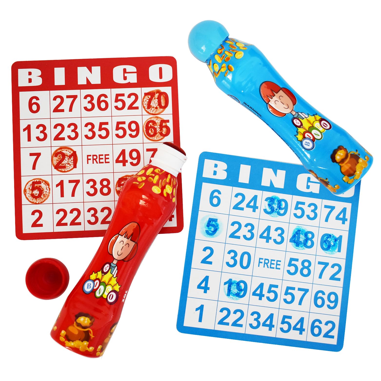 Yuanhe Bingo Daubers easy screw caps support mess-free use.