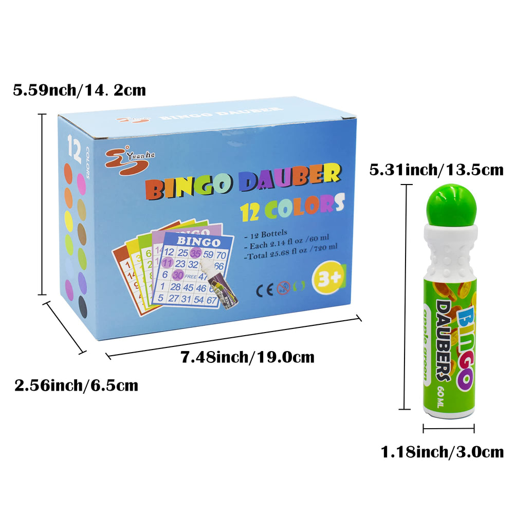 Yuanhe Bingo Daubers leakage-proof design keeps cards clean