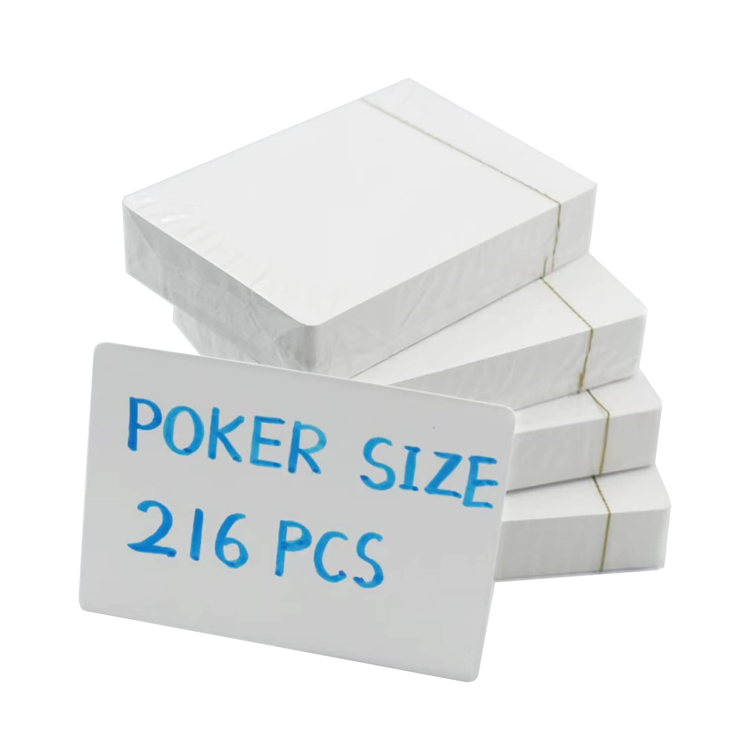 Yuanhe blank playing cards in standard size with a smooth surface for note-taking.