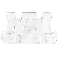 Yuanhe Compact 2-deck tray fits easily on tabletop for any game.