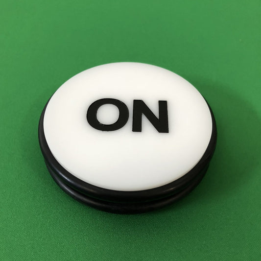 Yuanhe casino craps dealer button 3inch back view shows durable design