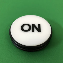 Yuanhe casino craps dealer button 3inch back view shows durable design