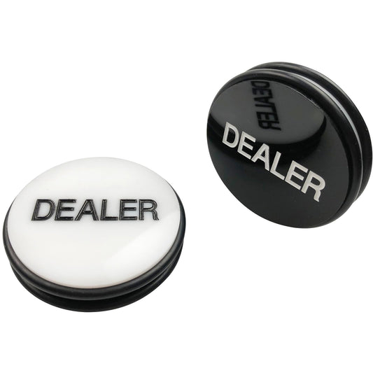 Yuanhe casino craps dealer button, 3-inch double-sided for clear turn indication.