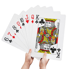 Yuanhe casino-theme decor with jumbo cards for events.