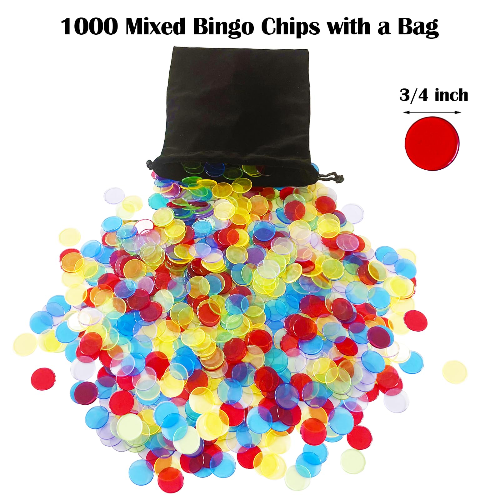 75 bright bingo balls from Yuanhe for fast, visible calls.