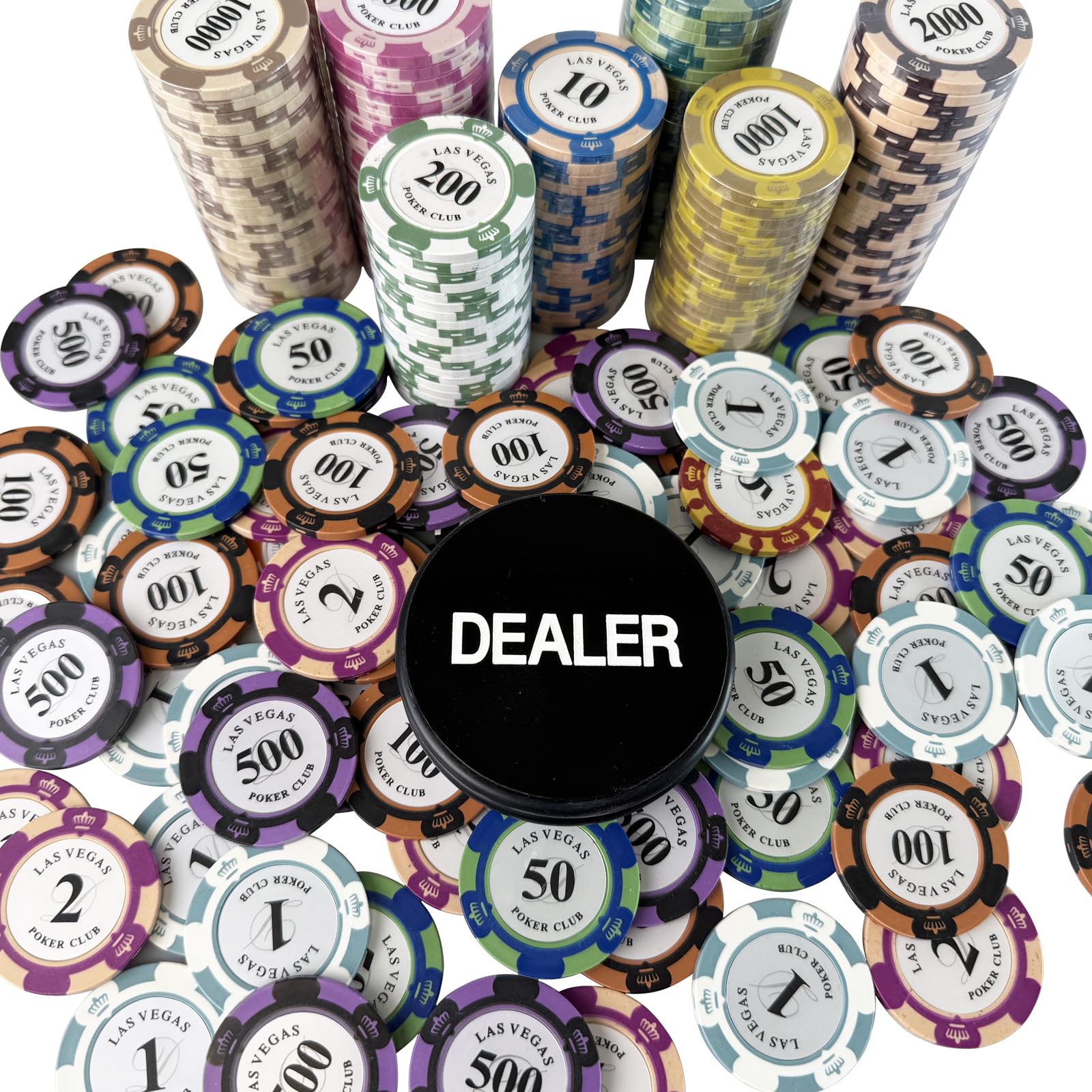 Yuanhe craps and poker marker, durable acrylic for organized gameplay.
