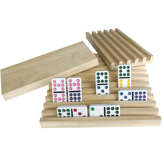 Yuanhe Domino Holder Trays side profile highlights slim, stable racks for quick reach.