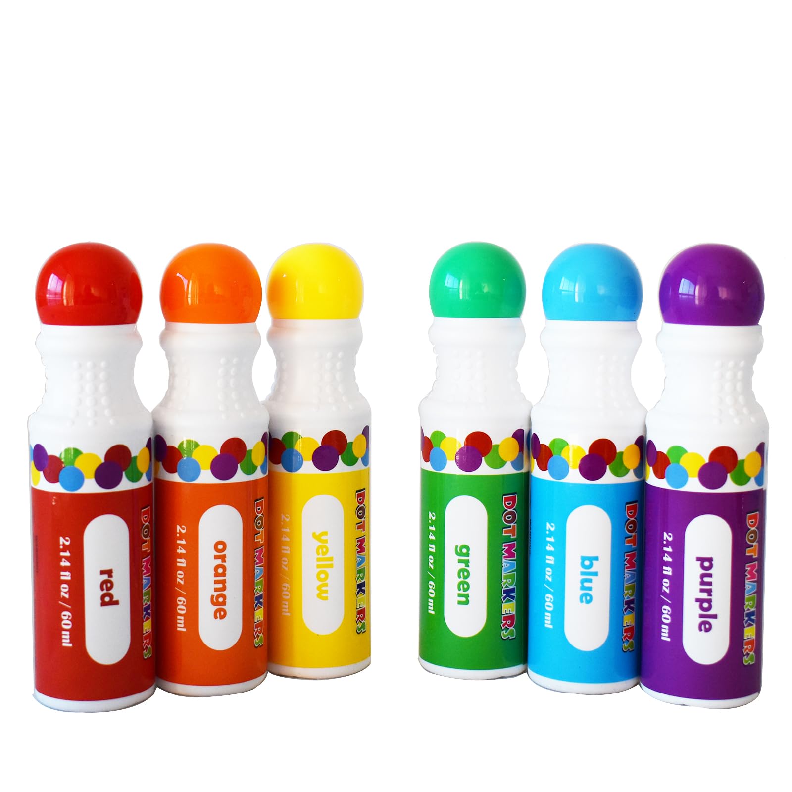 Yuanhe dot markers with large sponge tip ideal for toddlers.