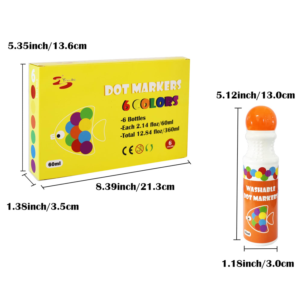 Yuanhe markers with comfortable grip fit tiny hands.