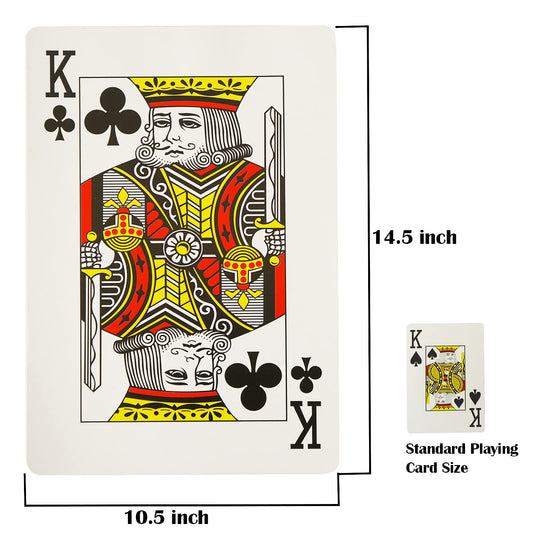 Yuanhe oversized playing cards showcasing bright colors for decor.