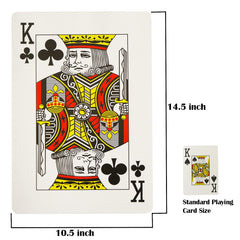 Yuanhe oversized playing cards showcasing bright colors for decor.