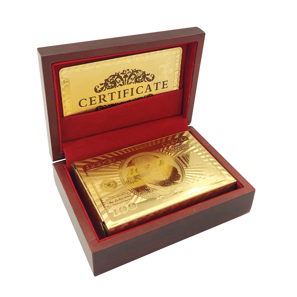 Yuanhe dollar-design waterproof cards for elegant casino vibes