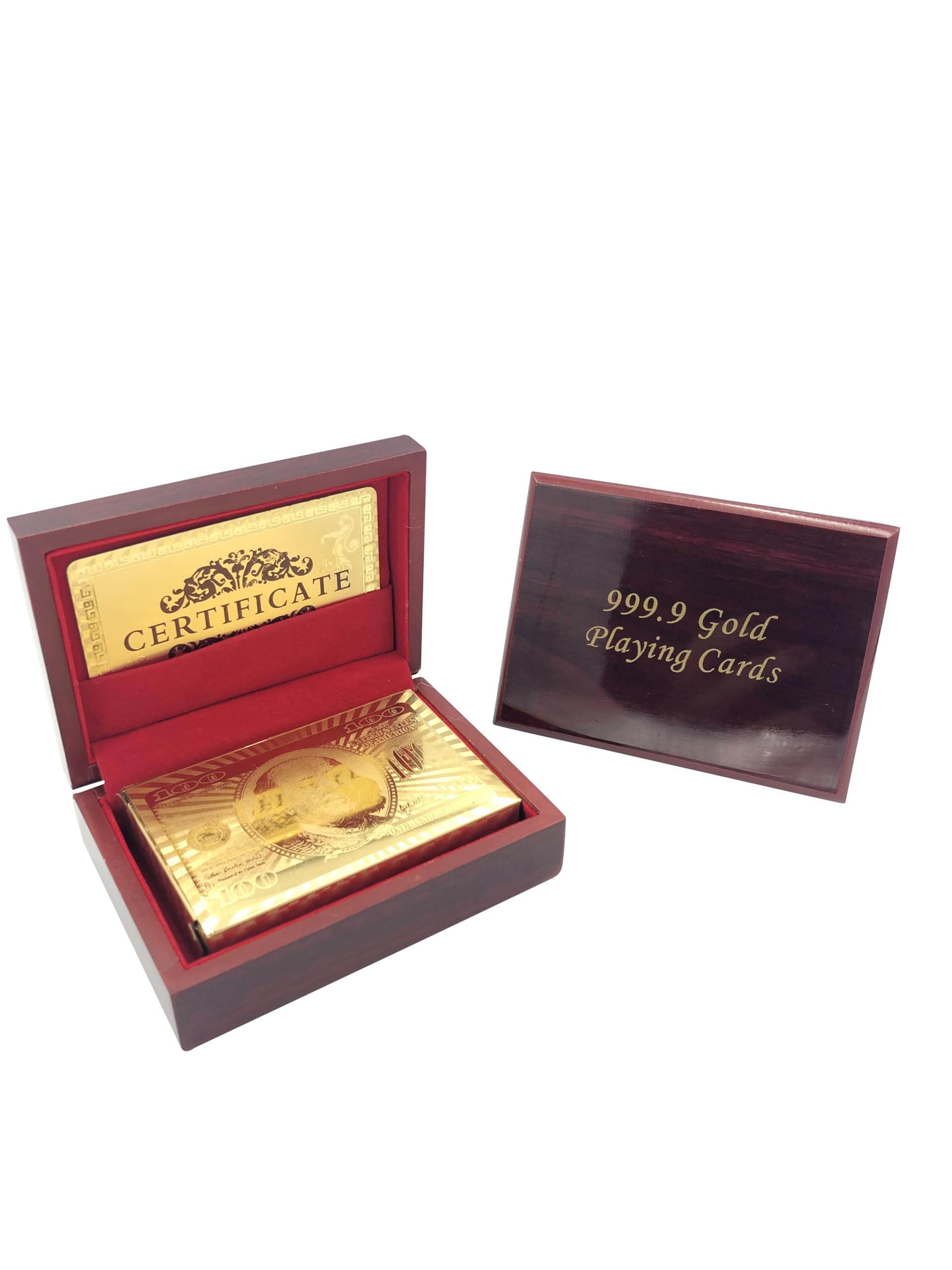 Yuanhe Gold Deck with wooden gift box, a premium gift for game nights