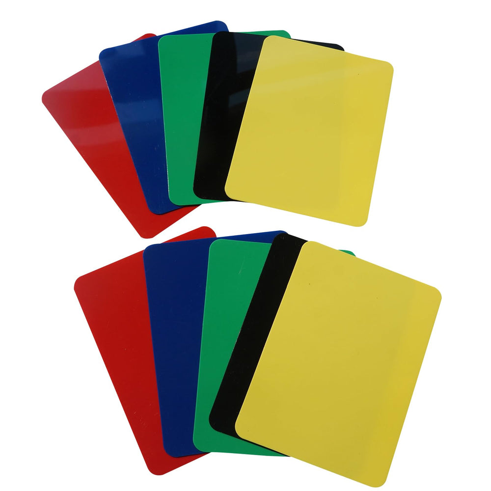 Yuanhe poker cut cards in green for durable, flexible use in tournaments.