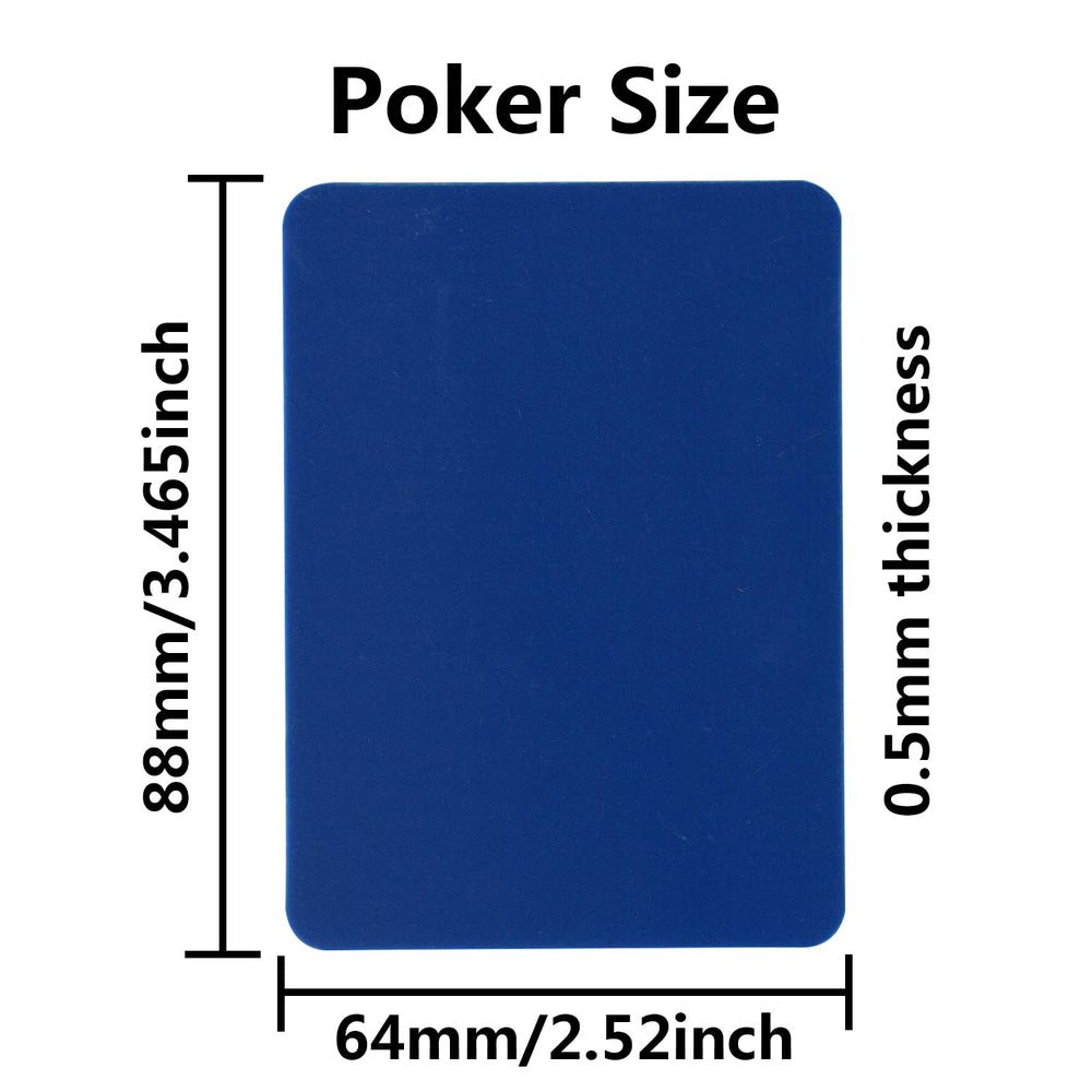 Yuanhe poker cut cards in red for quick color identification during play.