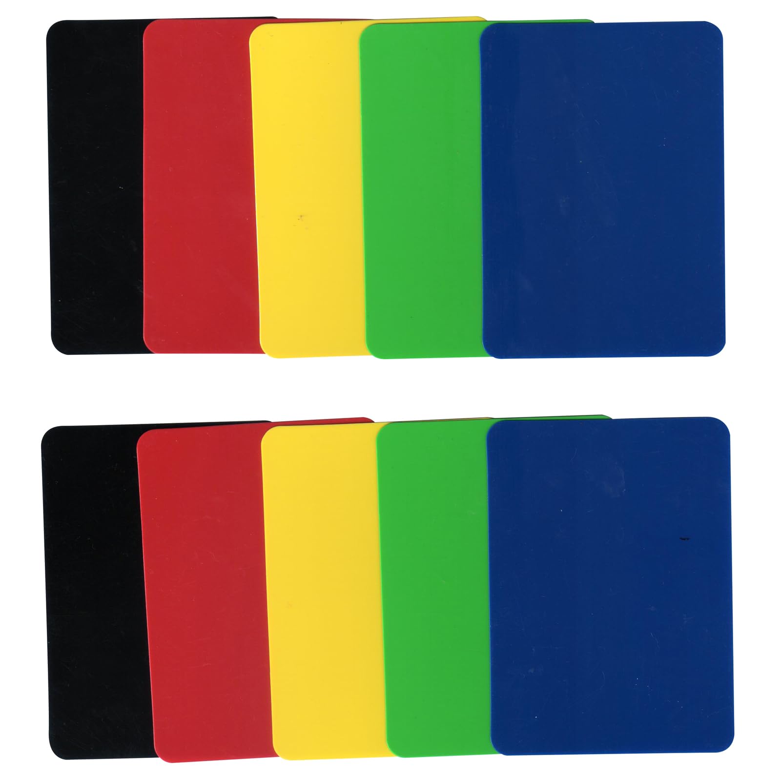 Yuanhe poker cut cards in yellow for high visibility in low light.