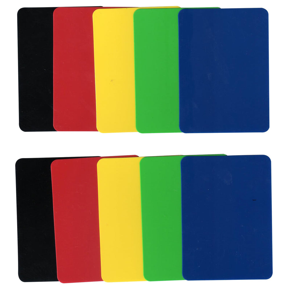 Yuanhe poker cut cards in yellow for high visibility in low light.