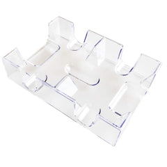 Yuanhe Stackable Playing Card Holder saves space when idle.