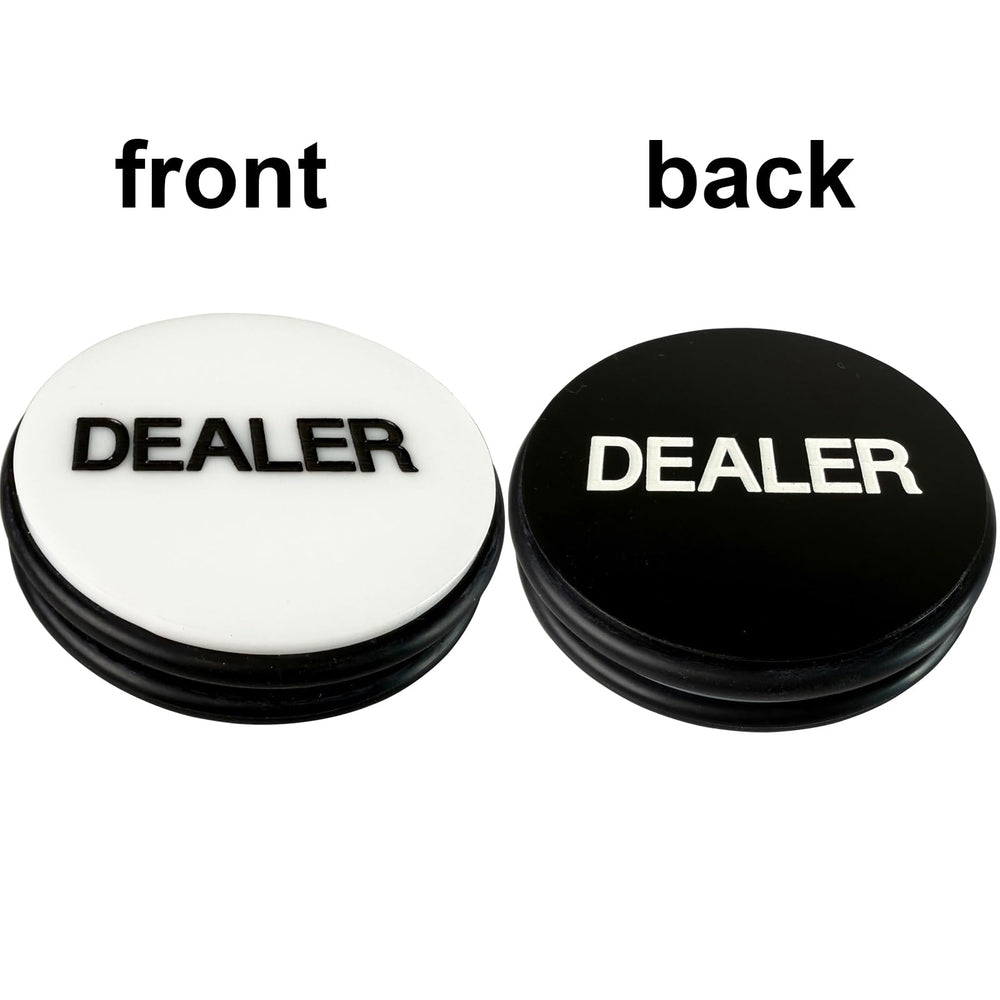 Yuanhe Texas Hold'em dealer puck, 3 inches, easy to spot on table.