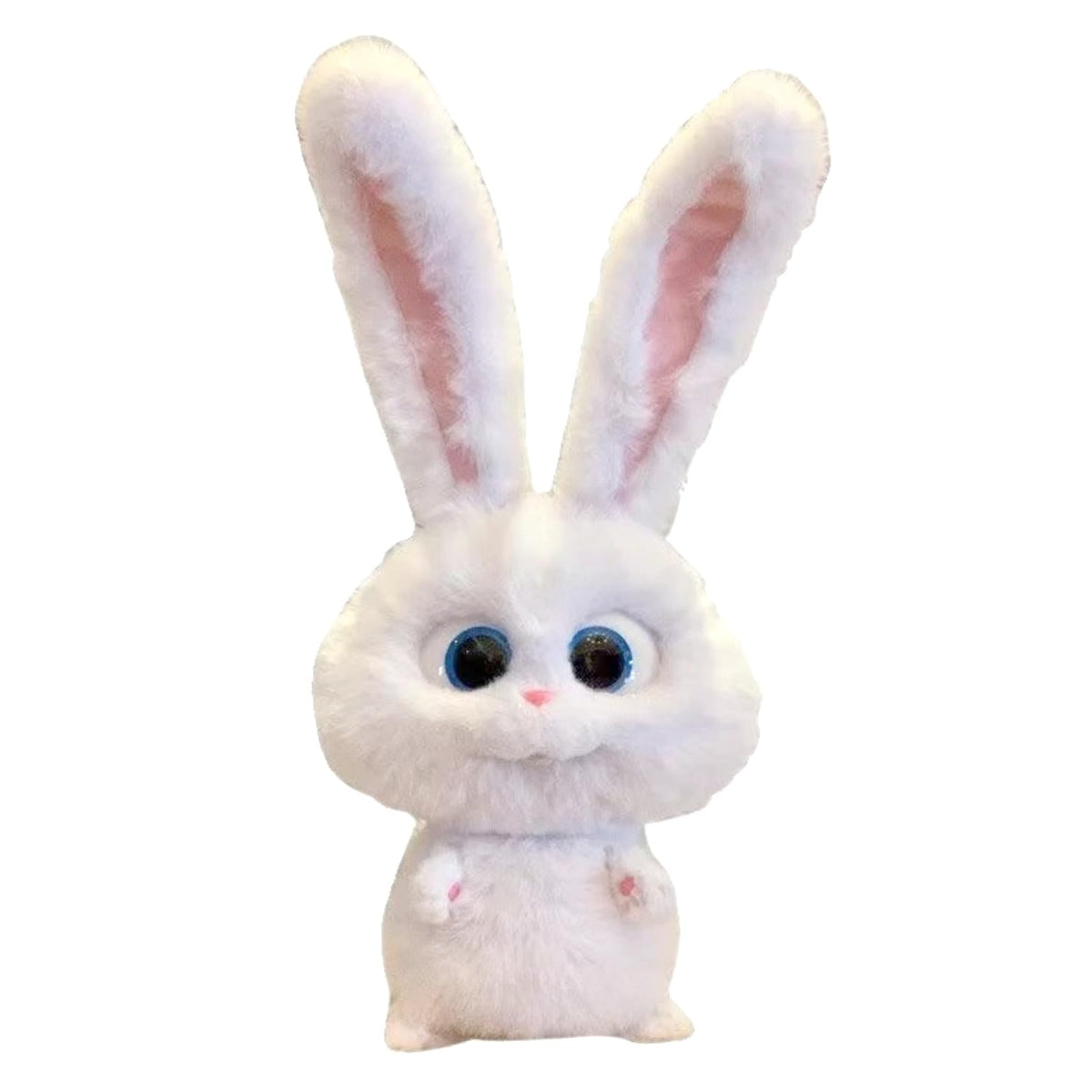 yuanpulalala Snowball Rabbit Boss plush front view, soft and cozy for decor.