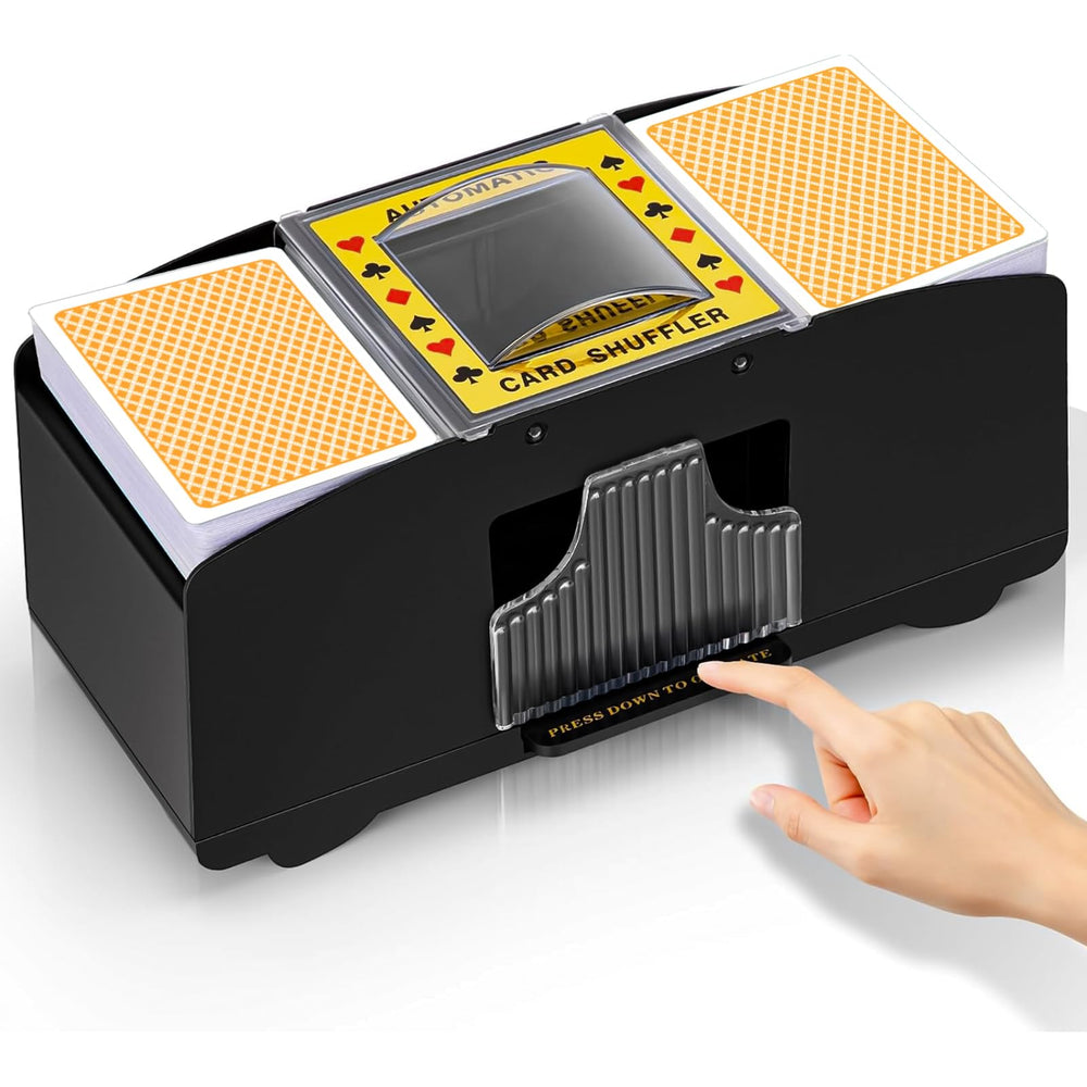 YUCEEN Automatic Card Shuffler front view for quick home games